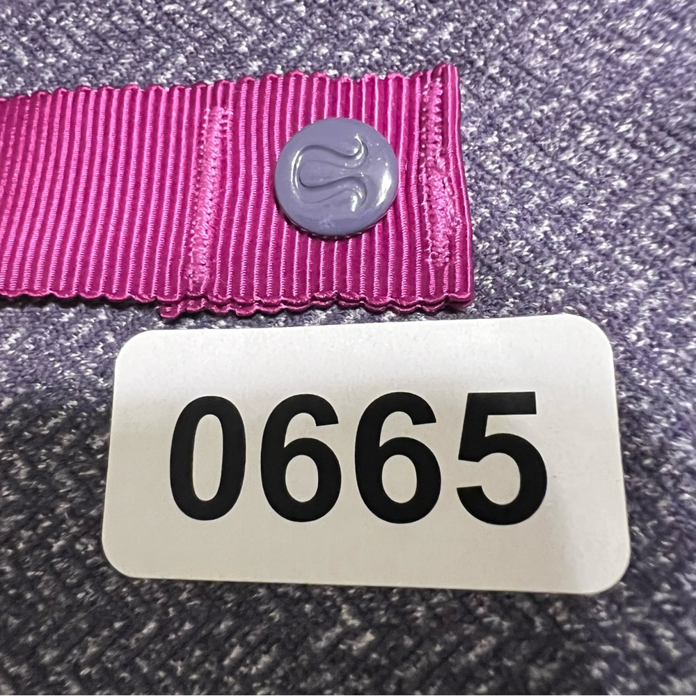 lululemon athletica Purple with Pink Vinyasa Scarf Rulu Wrap Snap-Button - Picture 9 of 9